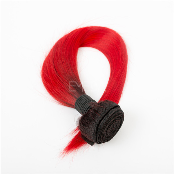 Hot Brazilian hair extensions red human hair extensions YJ182